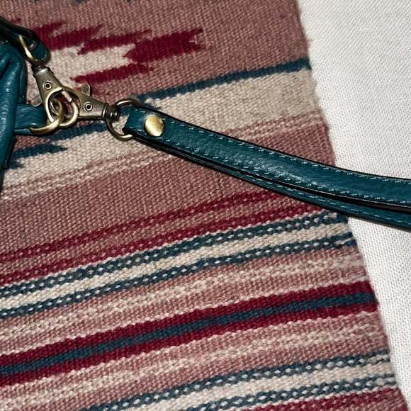 Cute wallet crossbody or wristlet / green - Picture 3 of 5